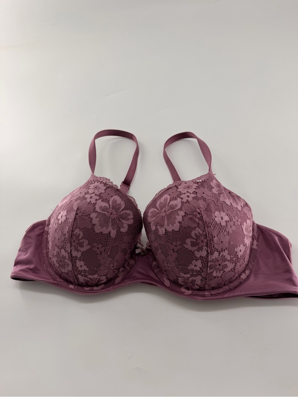Victoria’s Secret Body by Victoria Lightly Lined Demi Pink Purple Lace Bra 38C